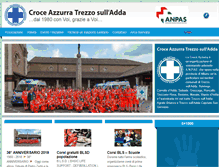 Tablet Screenshot of croceazzurratrezzo.it